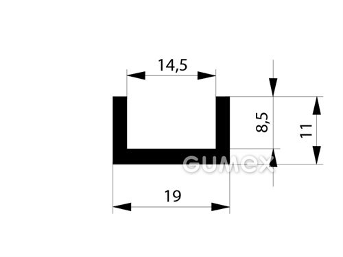 GUMMIPROFILE U-FORM - EPDM